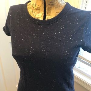 GAP Navy Glittery T Shirt Size S